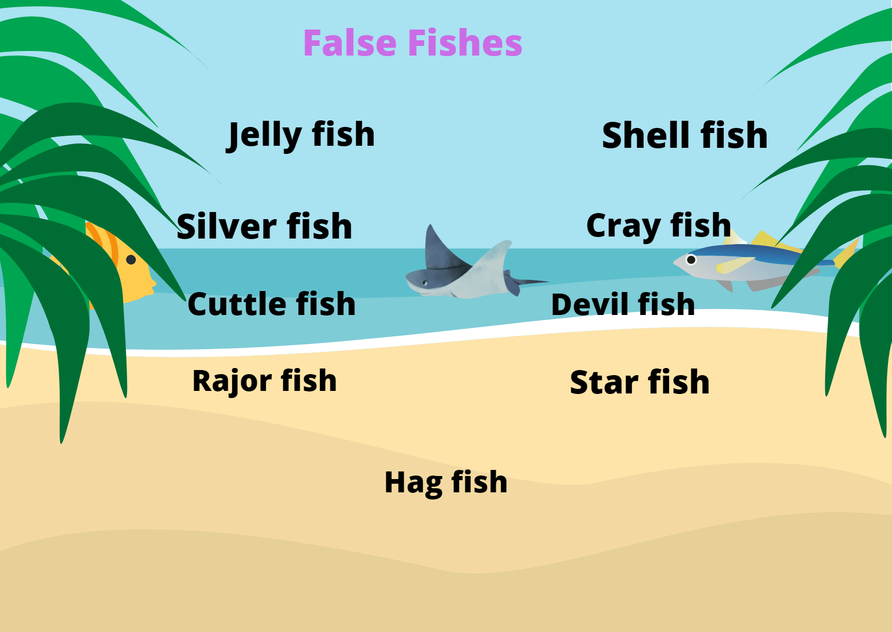 False Fish |Examples with its Phylum